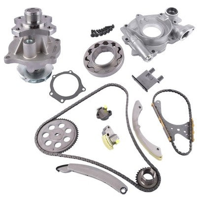 DURAFORCE Timing Chain Kit + Water Pump + Oil Pump For 07-11 Chevrolet GMC Hummer Isuzu