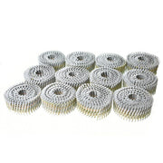 DURAFORCE 3600Pcs Siding Nails 1-1/2” x .092” Collated Wire Coil Full Round Head 15 Degree