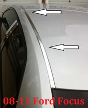 DURAFORCE 2008-2011 Ford Focus Chrome Roof Top Trim Molding Kit