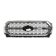 DURAFORCE For 2021-2023 Ford F-150 F150 Platinum Front Bumper Grille Chrome ML3Z-8200-KA