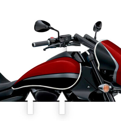 Chrome Motorcycle Tank Fender Windshield Trim 20 ft Roll
