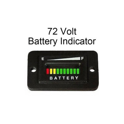 DURAFORCE 72 Volt Battery Meter Gauge Charger Indicator For Polaris GEM Electric Vehicle