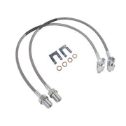 DURAFORCE Front Stainless Brake Lines for 1971-1978 GMC K25 Jimmy Chevrolet 4-6" 89340S