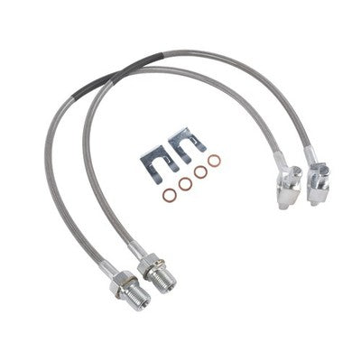 DURAFORCE Front Stainless Brake Lines for 1971-1978 GMC K25 Jimmy Chevrolet 4-6" 89340S