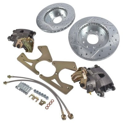 DURAFORCE For GM 10 & 12 Bolt Buick Skylark Chevy Bolt-On Rear Disc Brake Kit w/ E-Brake