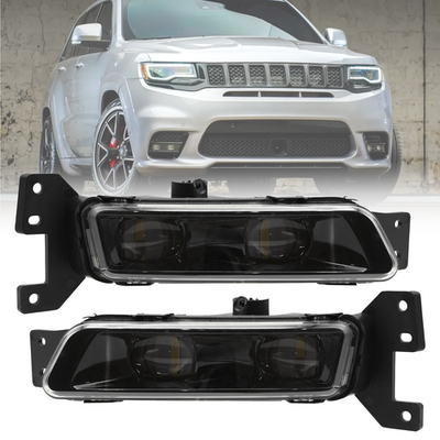 DURAFORCE For 2017-2021 Jeep Grand Cherokee SRT LED Bumper Fog Lights Lamps Set Left+Right