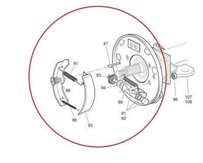 70998-G01 70998-G02 Brake Assembly Set Brake Shoes for EZGO TXT Golf Cart