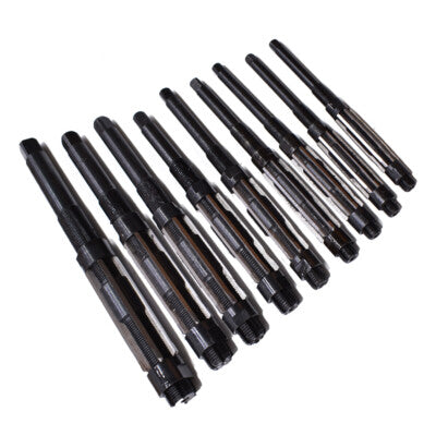 DURAFORCE 9 Pcs/Set Adjustable Hand Reamers A-I, H4-H12, 15/32" to 1-3/16", HSS