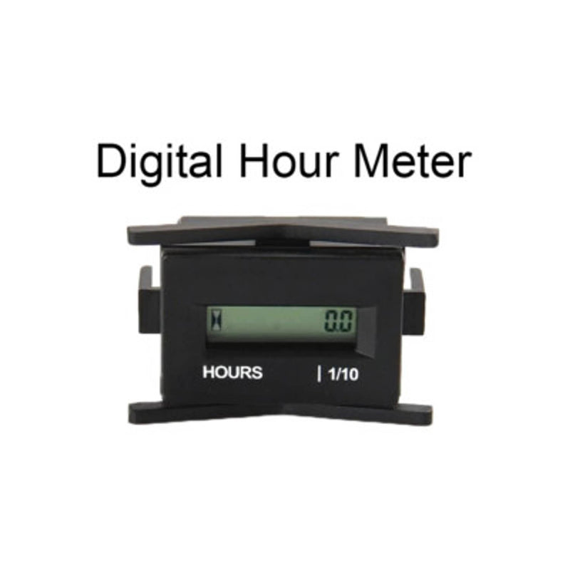 DURAFORCE Small Digital Hour Meter 12v 24v 36v for Marine Boat Engine Rectangle