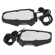 DURAFORCE UTV Rear View Side Mirrors w/ LED Lights For Polaris RZR 1.75"-2" Roll Cage NEW