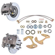 DURAFORCE Disc Brake Kit Drilled/Slotted for Chevy Full-size Cars 1955-1957 & 1959-1964