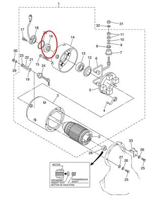 JU2H181K2000 Speed Sensor Magnet for Yamaha G22 G29 YDRE with Hitachi Motors