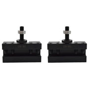 DURAFORCE 2Pcs CXA #2 250-302 Quick Change Tool Post Boring Turning & Facing Holder Lathe