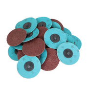 DURAFORCE 25PCS 3 inch 36 Grit Aluminum Oxide Roll Lock Die Grinder Sanding Grinding Disc