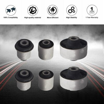 DURAFORCE Fit For 04-08 Honda Accord New 6x Front Lower Control Arm Inner & Outer Bushing
