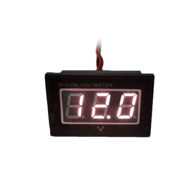 DURAFORCE 12V Trolling Motor Digital Volt Meter Battery Indicator Charge Status Red