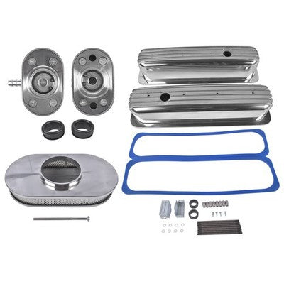 DURAFORCE Air Cleaner Dress Up kit Centerbolt Tall Style Valve Cover for Chevrolet SBC 400