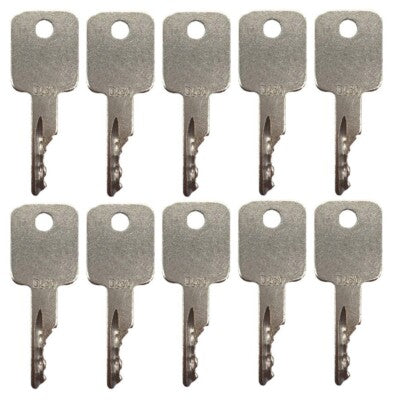 Keys for Bobcat Terex Ditch Witch Genie Grove IR JLG Komatsu IH D250 10 Pack