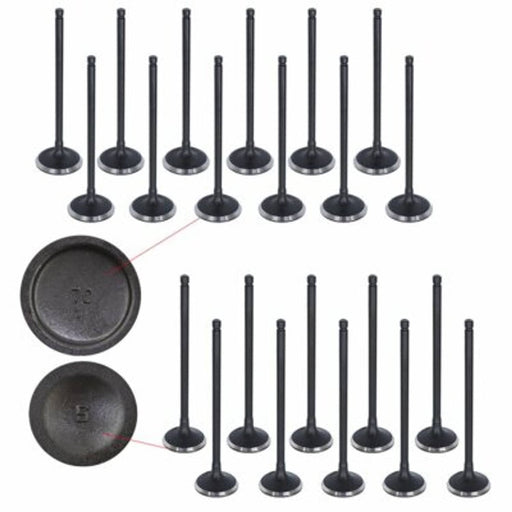 DURAFORCE Intake Exhaust Valves For 00-10 Acura Honda Saturn 3.2L 3.5L SOHC 24v J32A1