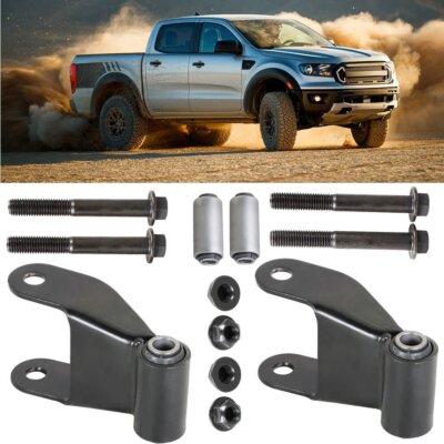 DURAFORCE Fit For Ford Ranger Mazda Series Rear Leaf Spring Shackle Bracket Repair Kit 2Pc