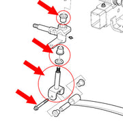 DURAFORCE 103638601 102287201 King Pin Assembly Kit for Club Car Precedent 2004 Up