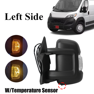 DURAFORCE Mirror Manual Adjust For 2014-23 RAM ProMaster 1500 2500 3500 W/Signal Light LH