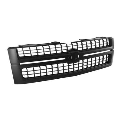 DURAFORCE Front Upper Grille Matte Black Fit Chevrolet Silverado 2500 3500 HD LT 2007-2010