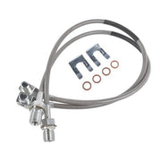 DURAFORCE Front Stainless Brake Lines for 1971-1978 GMC K25 Jimmy Chevrolet 4-6" 89340S