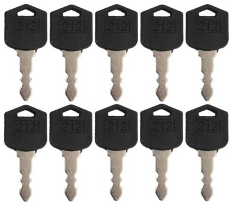 DURAFORCE Ignition Keys for Doosan Daewoo Forklift D25 D35 G25 G35 212 D554212 10