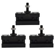 DURAFORCE 3Pcs CXA #2 250-302 Quick Change Tool Post Boring Turning & Facing Holder Lathe