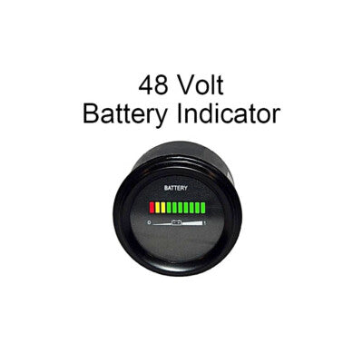 48V 48 Volt Battery Meter Indicator For EZGO Club Car Golf Cart Forklift ATV