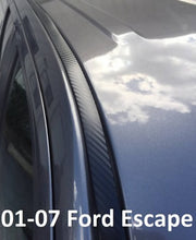 DURAFORCE Black Carbon Fiber Roof Top Trim Molding Kit for 2001-2007 Ford Escape