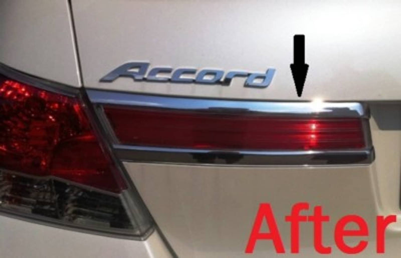 DURAFORCE Chrome Rear Taillight Trim Molding for Honda Accord 2011 2012