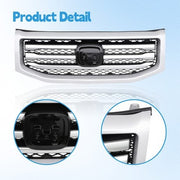 DURAFORCE Front Bumper Silver Grille Molding Surround Trim for Honda Pilot 2012-2015