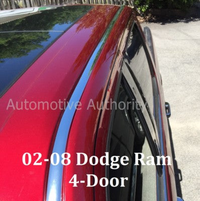 For 2009-2019 Ram 1500 Chrome Roof Top Trim Molding Kit 4 Door