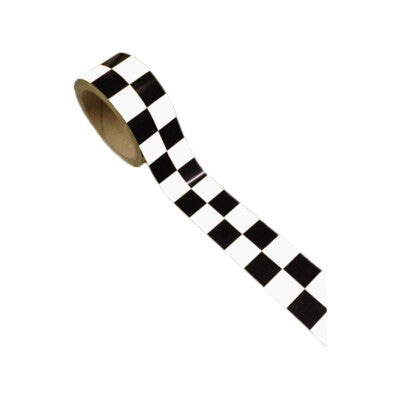 Cafe Racer 2 x 36 ft Roll Racing Checker Tape Black White Rally Pattern Street