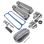DURAFORCE Air Cleaner Dress Up kit Centerbolt Tall Style Valve Cover for Chevrolet SBC 400