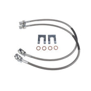 DURAFORCE Front Stainless Brake Lines for 1971-1978 GMC K25 Jimmy Chevrolet 4-6" 89340S