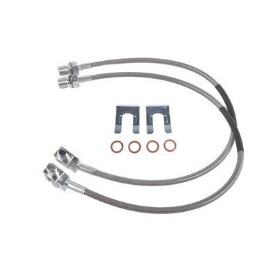 DURAFORCE Front Stainless Brake Lines for 1971-1978 GMC K25 Jimmy Chevrolet 4-6" 89340S