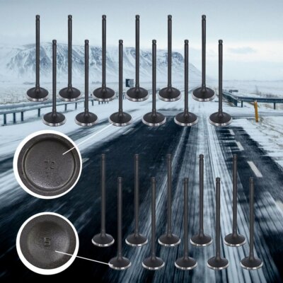 DURAFORCE Intake Exhaust Valves For 00-10 Acura Honda Saturn 3.2L 3.5L SOHC 24v J32A1