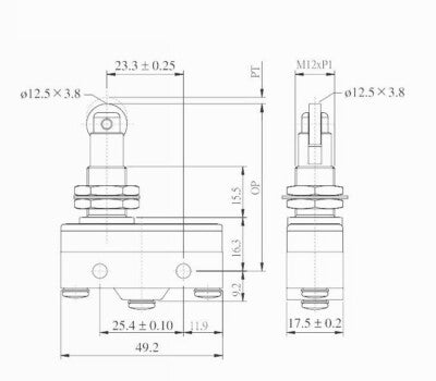 Micro Switch for Honeywell Moujen 15A 250V BZ 2RQ18 A2 BZ 2RQ784 MJ2 1308