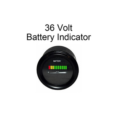 DURAFORCE 36 Volt Golf Cart Battery Indicator Meter Gauge 2 Inch for EZGO Club Car Yamaha