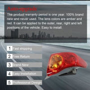 DURAFORCE For 09-10 Toyota Corolla Rear Left & Right Side Outer Tail Light Brake Lamp 2Pc