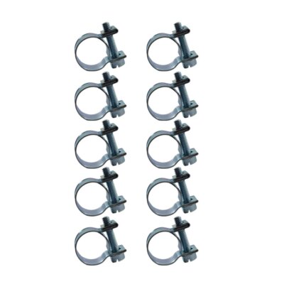 DURAFORCE 5/16"（13mm-15mm）FUEL INJECTION HOSE CLAMP / AUTO Fuel clamps 10Pcs