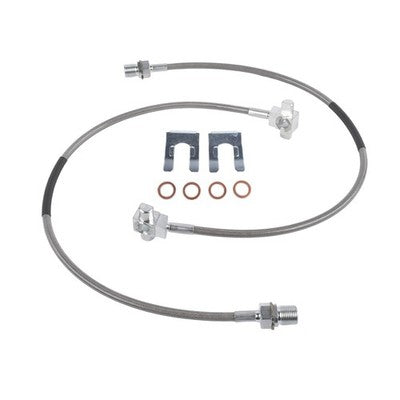 DURAFORCE Front Stainless Brake Lines for 1971-1978 GMC K25 Jimmy Chevrolet 4-6" 89340S