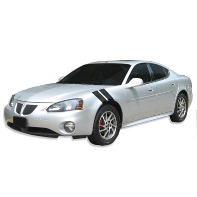 Dual Fender Stripe Hash Mark Decal Graphic Kit for Pontiac Grand Prix 3 Inch