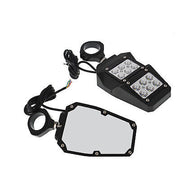 DURAFORCE UTV Rear View Side Mirrors w/ LED Lights For Polaris RZR Fit 1.75"-2" Roll Cage