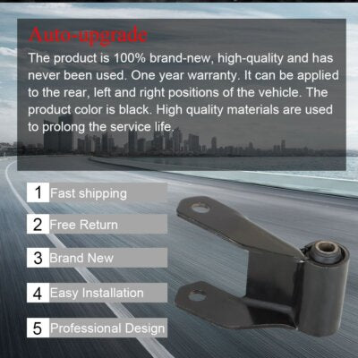 DURAFORCE Rear Leaf Spring Shackle Bracket Hanger Kit For Ford F150 F250 F350 Pickup 4WD