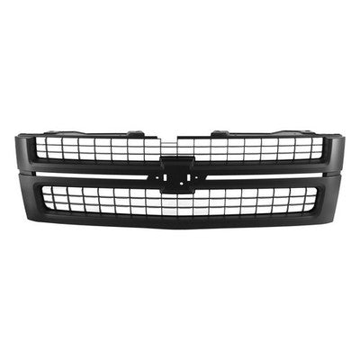 DURAFORCE Front Upper Grille Matte Black Fit Chevrolet Silverado 2500 3500 HD LT 2007-2010