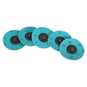 DURAFORCE 25PCS 3 inch 36 Grit Aluminum Oxide Roll Lock Die Grinder Sanding Grinding Disc